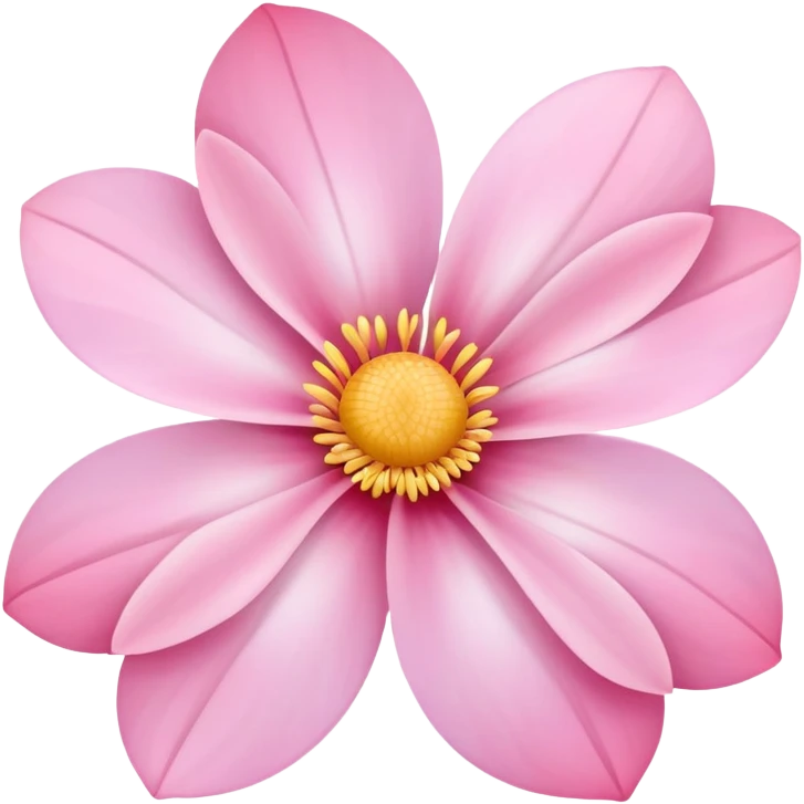 pink fantasy flower emoji