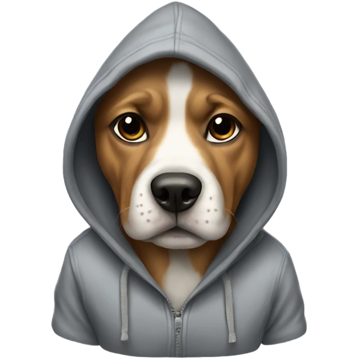  Dog wearing a hoodie emoji
