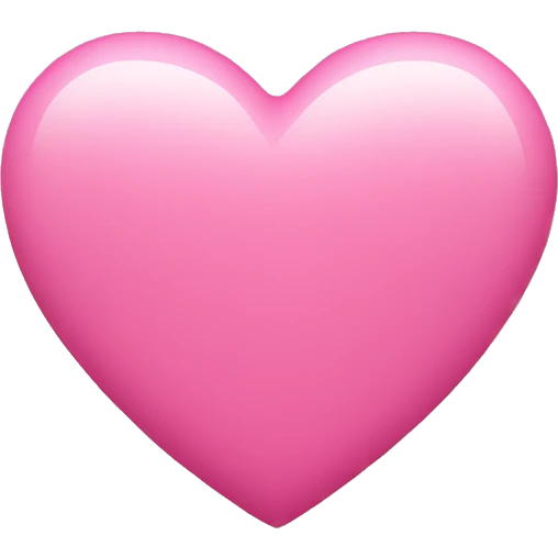 Pink heart  emoji