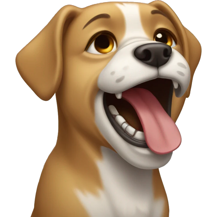 Dog laughing crying emoji emoji