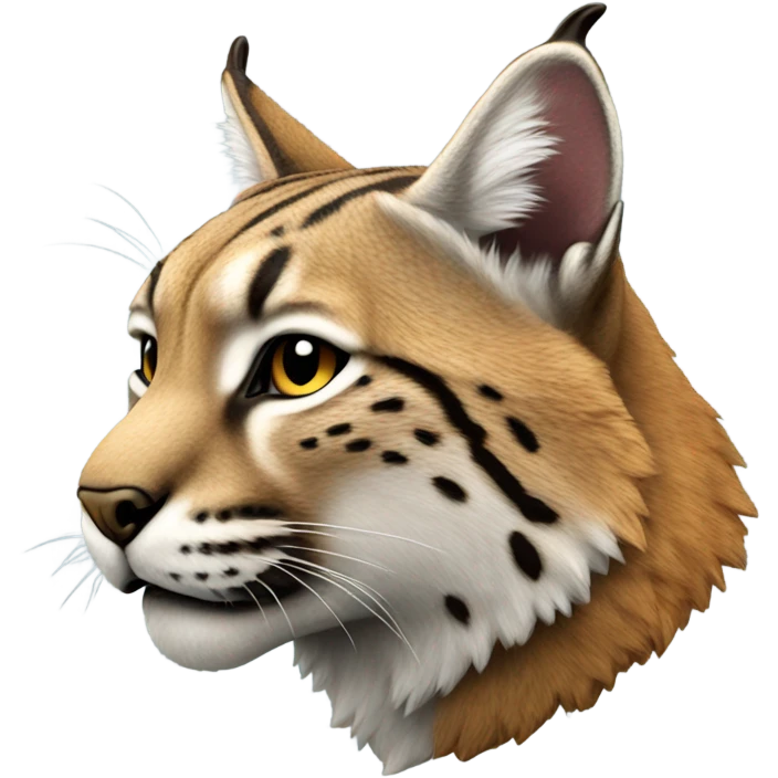 Bobcat mascot side view emoji