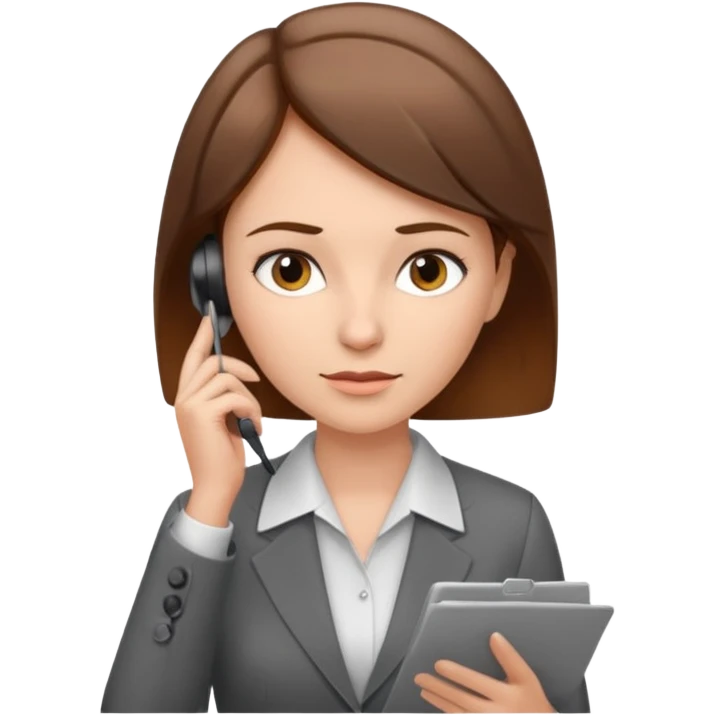 A female office worker who undertakes the work or tasks to respond to the customer's sales request, no headsets or telephones. Can you add a general office background to better set the context? emoji
