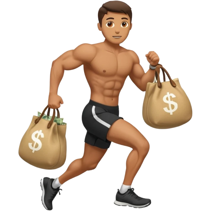 Man running with moneybag emoji