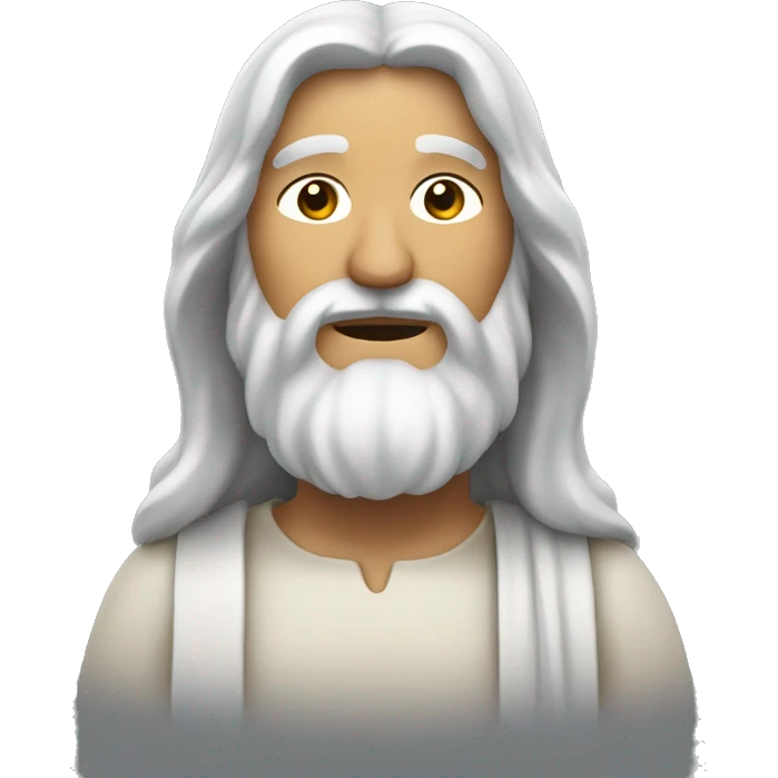 Jésus prie à genoux  emoji