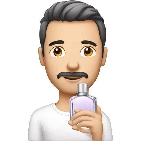 A man wearing perfume emoji