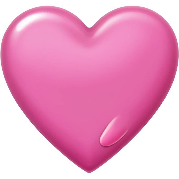 a pink heart with nail paint emoji
