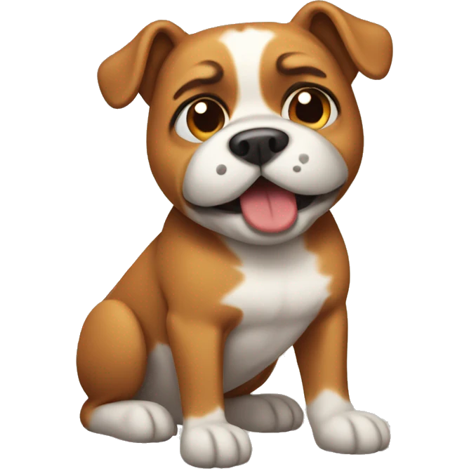 dog with a six pack emoji