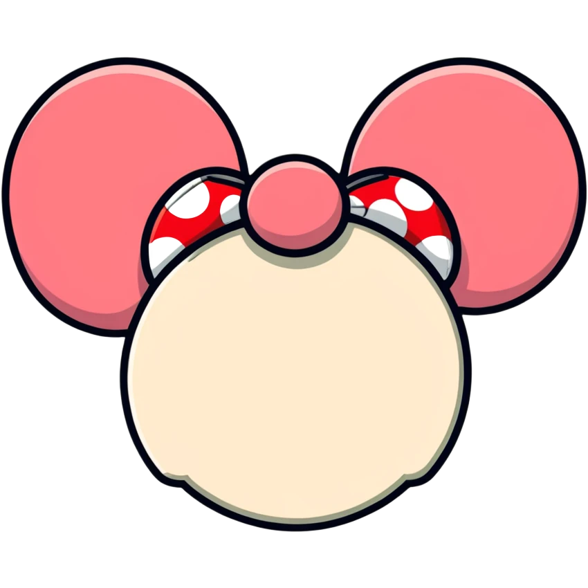 Minnie Mouse ears emoji
