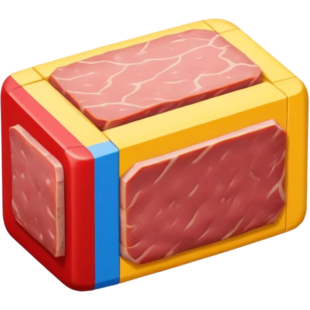  spam meat mondrian style painting emoji