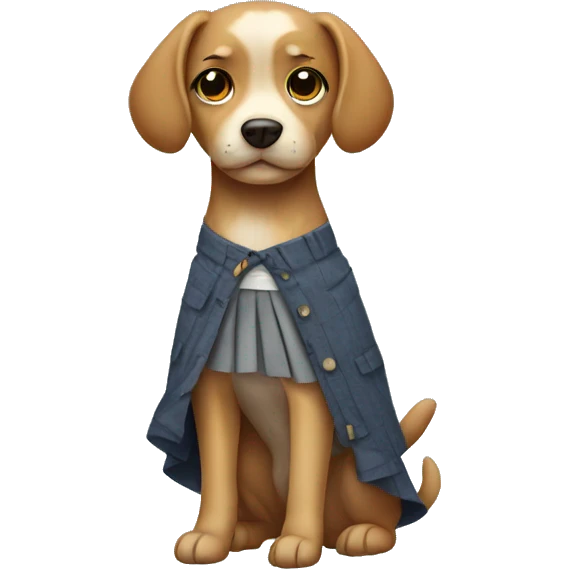 dog in skirt emoji