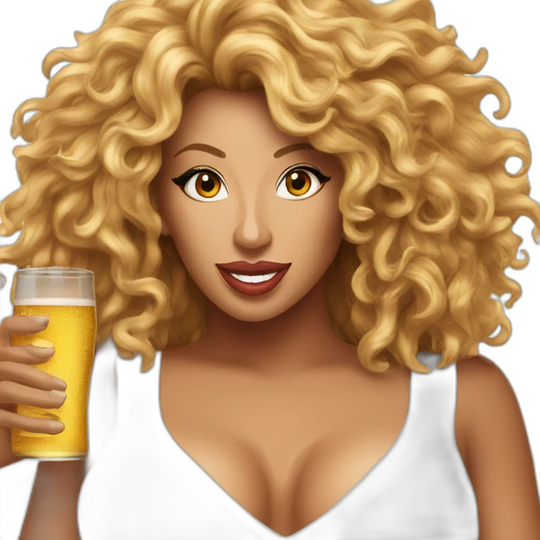 afida turner drink beer emoji