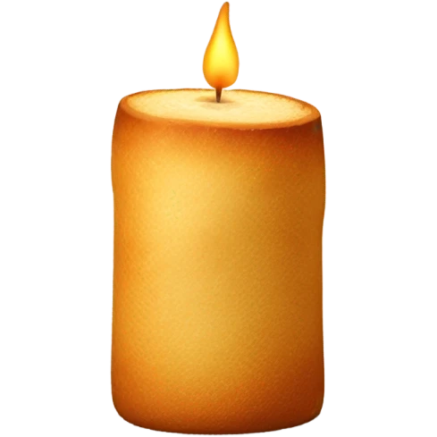 candle made out of bret emoji