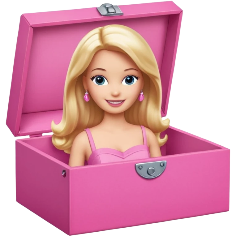 Barbie in a pink box emoji