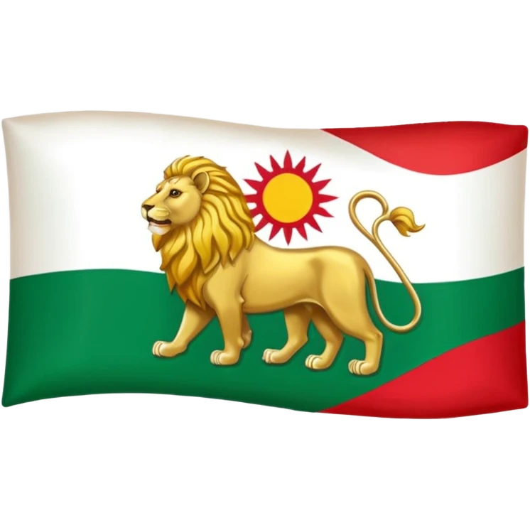 Iranian flag when the shah was in power emoji