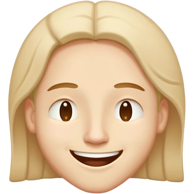 Happy, very relaxed face with half-closed eyes and a goofy grin emoji