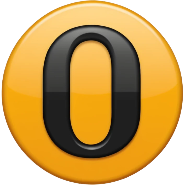 a letra “T” e a letra “O” juntas. Uma em cima da outra emoji