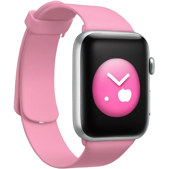 Pink wristband Apple Watch  emoji