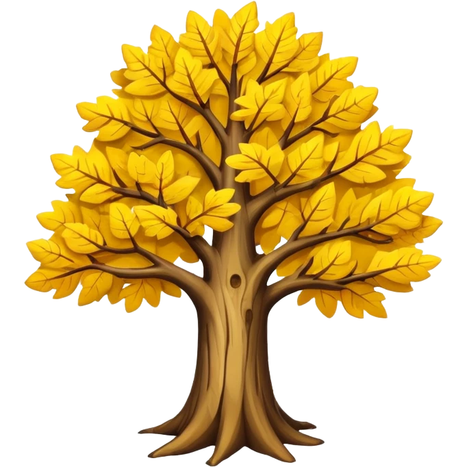tree with yellow leaves emoji