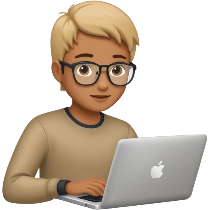person working working on a laptop emoji