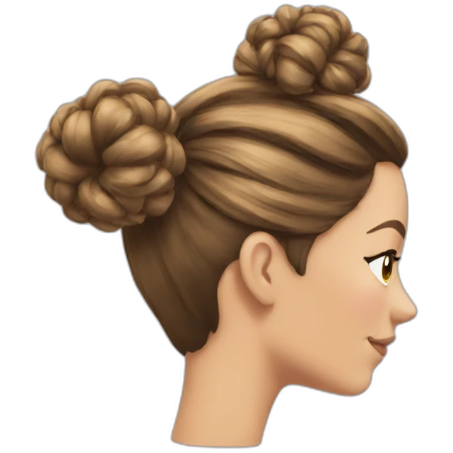 hair bun emoji