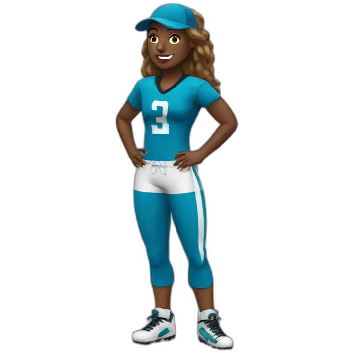 Playa football woman emoji