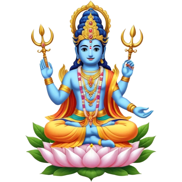 combined form of Bhagwan Vishnu 10 avatars. emoji