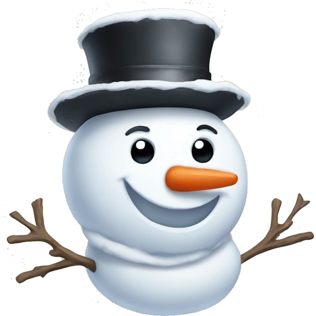 athstetic snowman emoji