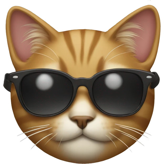 Cat with sunglasses emoji