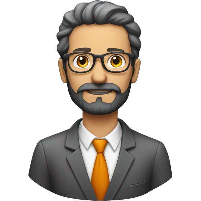 profesor pelirrojo con barba emoji