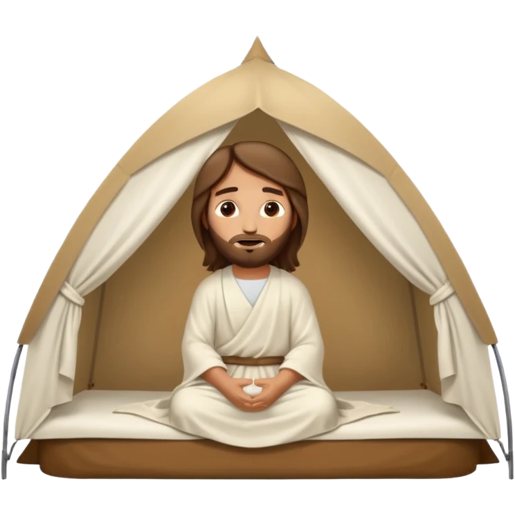 Jesus Christ tent emoji