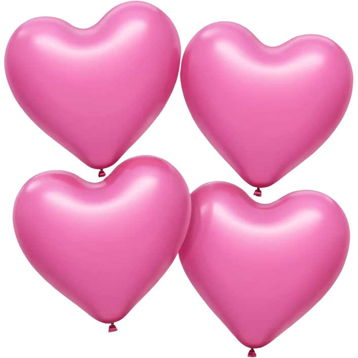 heart pink balloons emoji