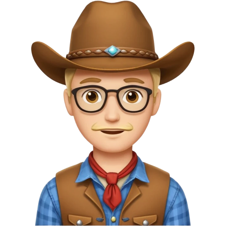 Dorky cowboy emoji