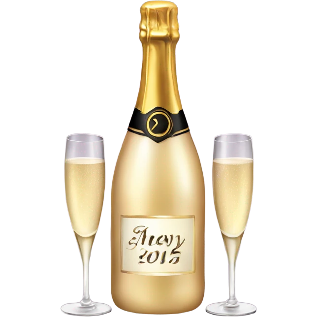 New Years Eve Champagne emoji