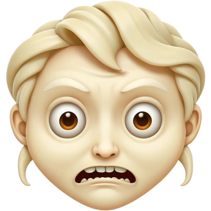 Creepy twisted face emoji  emoji