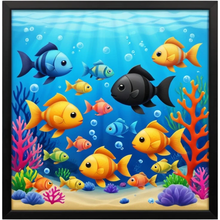 the first one with fishes emoji