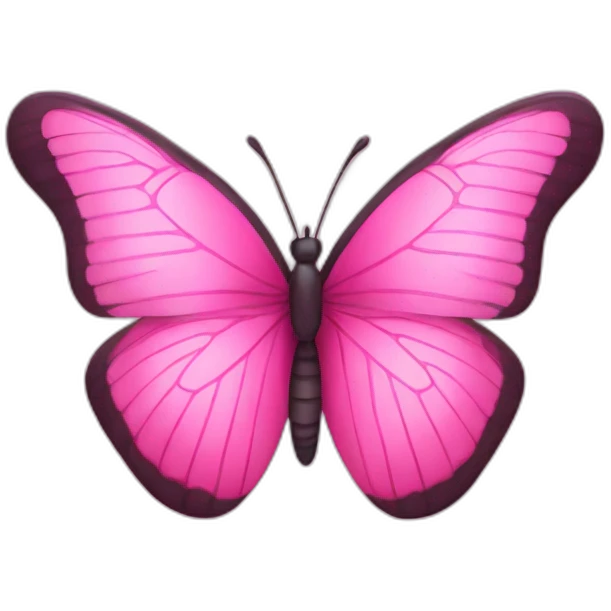 pink butterfly  emoji