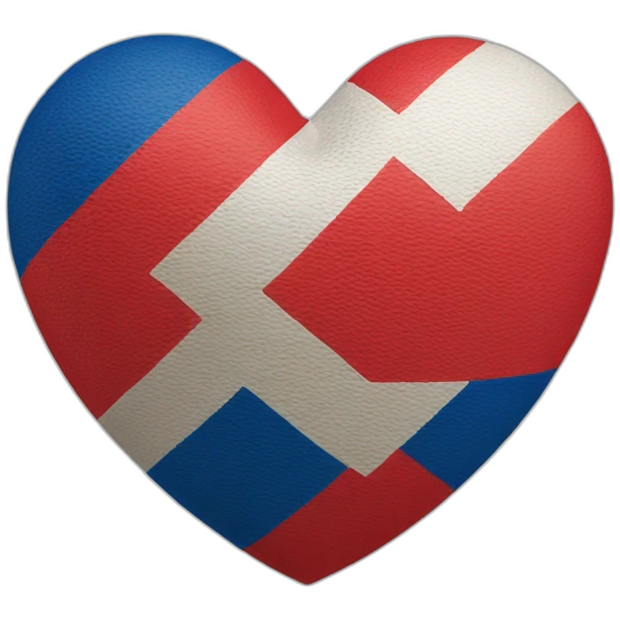 Dominican Republic heart emoji