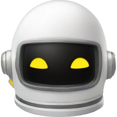 Space helmet with LED dollar signs for eyes   emoji