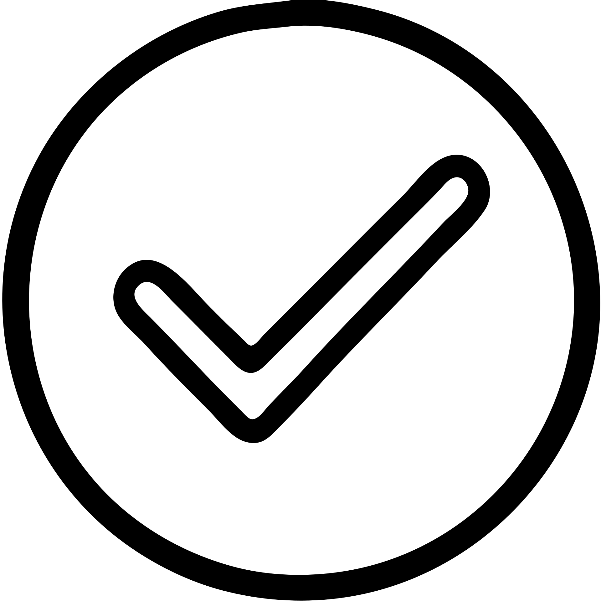 grey checkmark in a circle, minimal, flat icon emoji