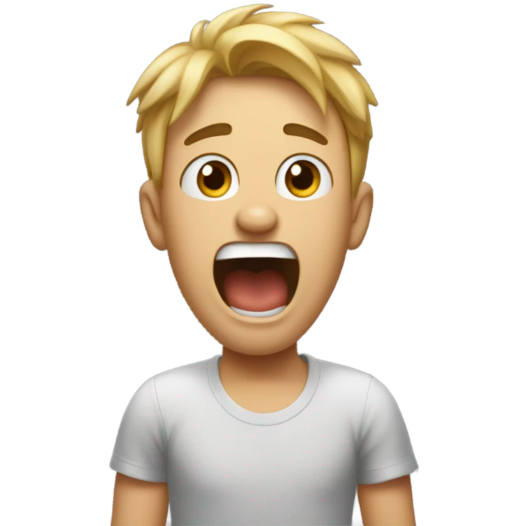 A bro saying “no way” emoji
