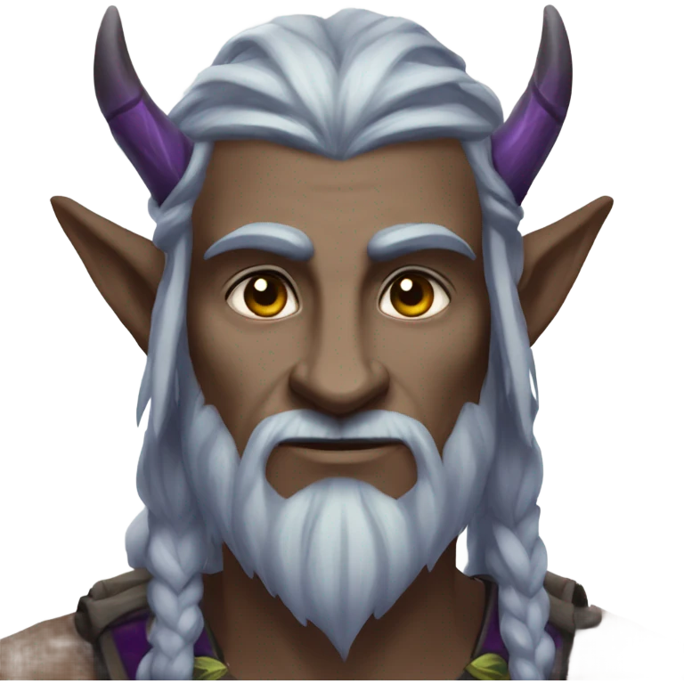 Warcraft male night elf Druid emoji