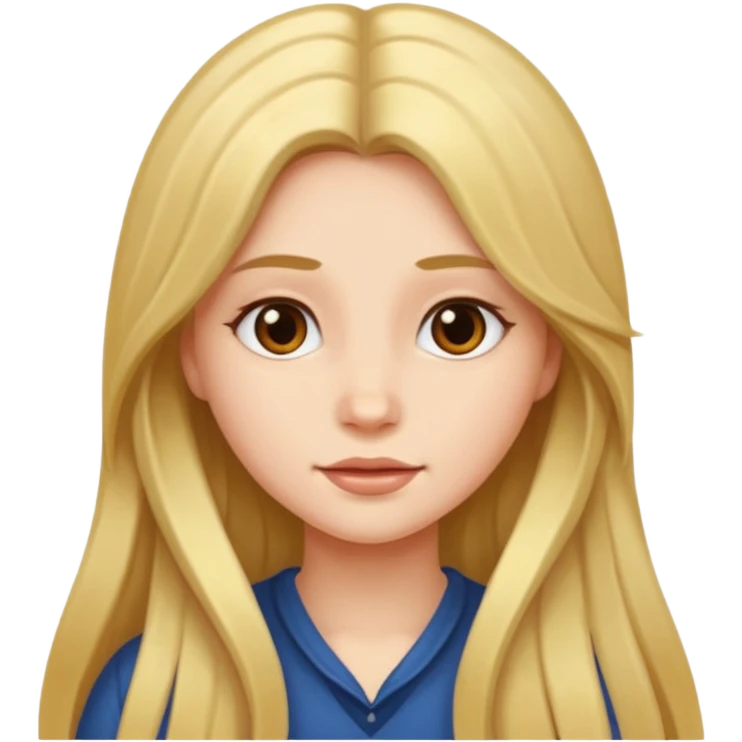 a girl with long hair emoji