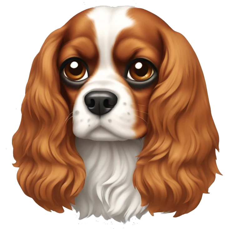 Cavalier King Charles Spaniel breed dog emoji