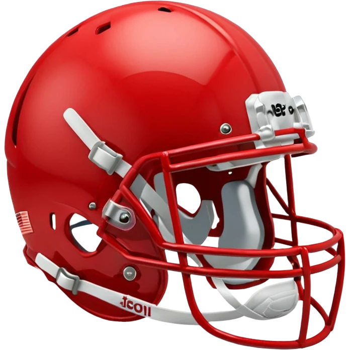 in a shade of red college football helmets emoji