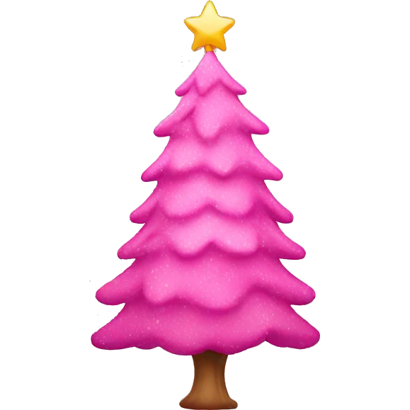 pink christmas tree emoji