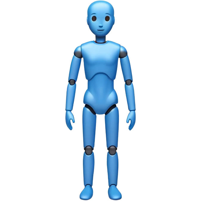 blue test dummy emoji