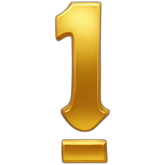 gold exclamation mark emoji