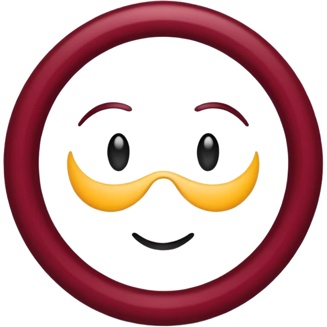 loop from burgundy loop emoji