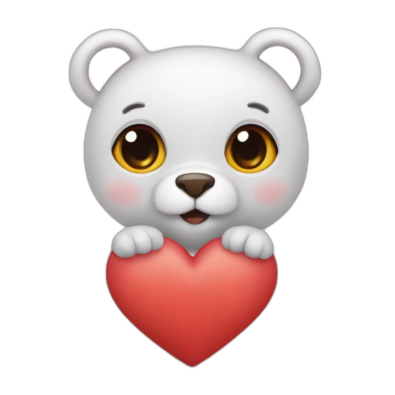 Doudou heart emoji