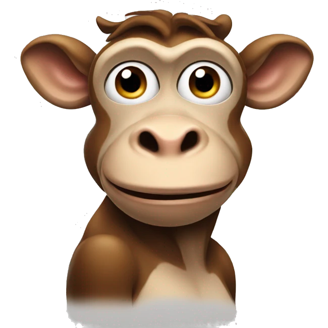 Monkey cow emoji